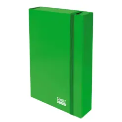 Кутия с ластик Single Colour 260х335х70 мм зелена картон Spree бр 1