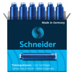 Патронче за писалка синьо 3х6 броя блистер Schneider бр 1