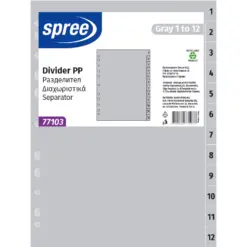 Разделител РР 1 до 12 сив Spree бр 1