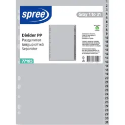 Разделител РР 1 до 31 сив Spree бр 1