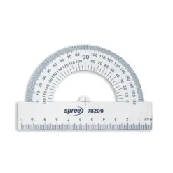 Транспортир прозрачен 180° 11 см Spree бр 1