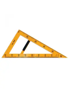 Alternative view of Триъгълник училищен 57x33x66 см, 60°, Spree