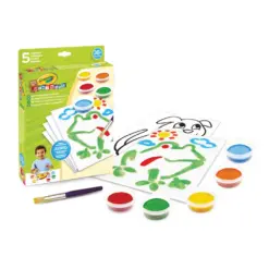 Меки бои 5 цв. четка и шаблони Mini Kids Crayola бр 1