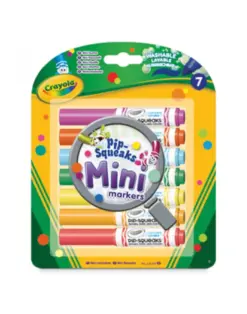 Alternative view от Маркери мини 7 цв. коничен връх Pip Squeaks, Crayola, каш 24
