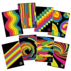 Тетрадка A4 UV One Color Black&Fluo шита 40+2 л.ред 80 г/м2 Blasetti бр 1