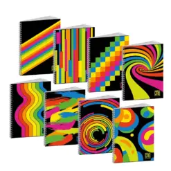 Тетрадка A4 UV One Color Black&Fluo спир. 60 л.ред 80 г/м2 Blasetti бр 1