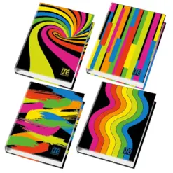 Класьор 4 ринга One Color Black&Fluo А4 картон гланц 35 мм Blasetti бр 1