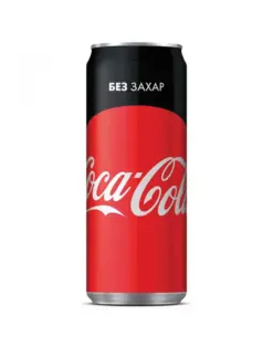 Alternative view от Напитка Coca Cola Zero 0.33 л, кенче, Coca Cola