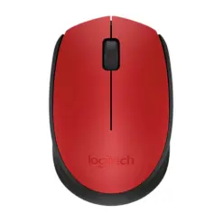 Мишка оптична безжична M171 червена USB скрол Logitech
