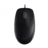 Мишка оптична с кабел USB B110 тиха черна Logitech