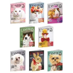 Тетрадка А4 Hard Top UV Fachion pets HT 40+2 л. ред 80 г/м2 Blasetti бр 1
