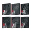 Тетрадка A4 City Silver foil спир. 60 л.5x5 80 г/м2 Blasetti бр 1