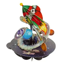 Картичка Out in Space Pirouettes Santoro бр 1
