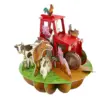 Картичка Tractor and Farm Animals Pirouettes Santoro бр 1