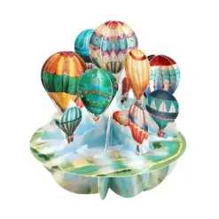Картичка Hot Air Baloons Pirouettes Santoro бр 1