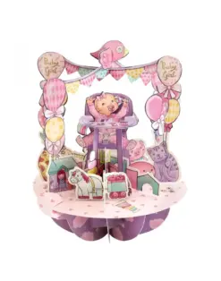 Alternative view от Картичка Baby Girl, Pirouettes, Santoro