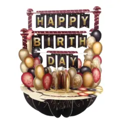 Картичка Birthday Balloons Pirouettes Santoro бр 1