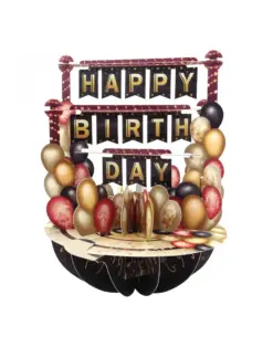 Alternative view от Картичка Birthday Balloons, Pirouettes, Santoro