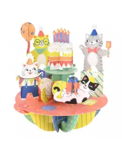 Alternative view от Картичка Birthday Cats, Pirouettes, Santoro
