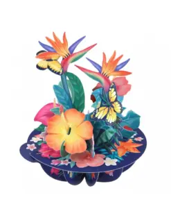 Alternative view от Картичка Tropical Flowers, Pirouettes, Santoro