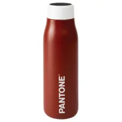 Бутилка за вода 500 мл с термометър бордо Pantone
