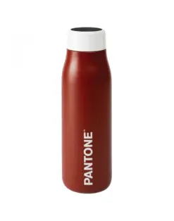 Alternative view of Бутилка за вода 500 мл с термометър, бордо, Pantone