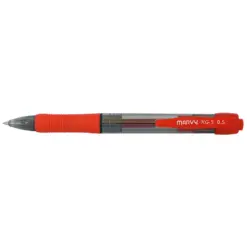 Гел химикалка авт. RG5 грип 0.5 мм червена Uchida Marvy бр 1