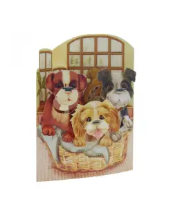 Alternative view от Картичка Puppies In A Basket, Swing Cards, Santoro