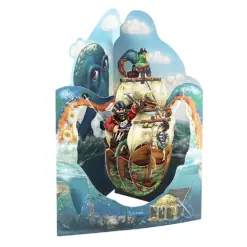 Картичка Pirate Ship 2 Swing Cards Santoro бр 1