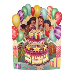 Картичка Birthday Cake Swing Cards Santoro бр 1