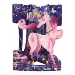 Картичка Magical Birthday - Unicorn Swing Cards Santoro бр 1