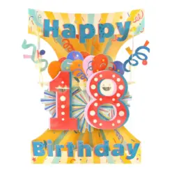 Картичка 18 Happy Birthday Swing Cards Santoro