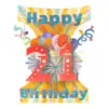 Картичка 21 Happy Birthday Swing Cards Santoro