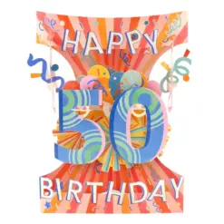 Картичка 50 Happy Birthday Swing Cards Santoro бр 1