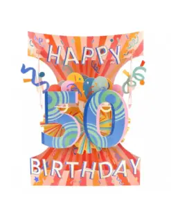 Alternative view от Картичка 50 Happy Birthday, Swing Cards, Santoro