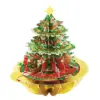 Картичка Christmas Tree Pirouettes with foil Santoro бр 1